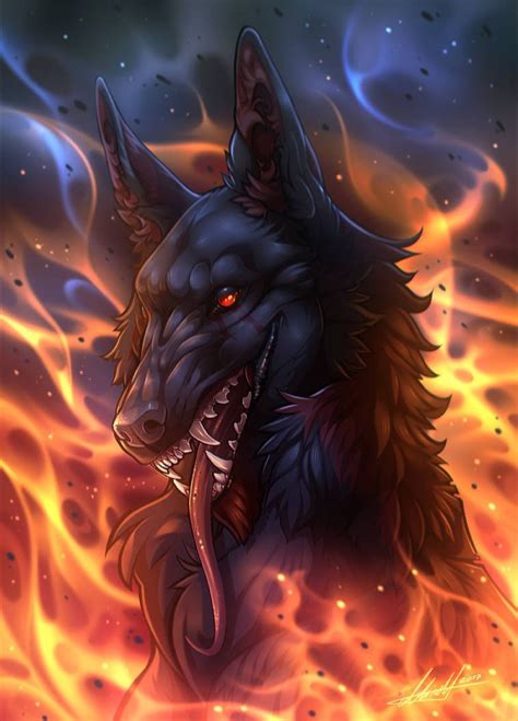 demon wolf art|demon wolf artwork.